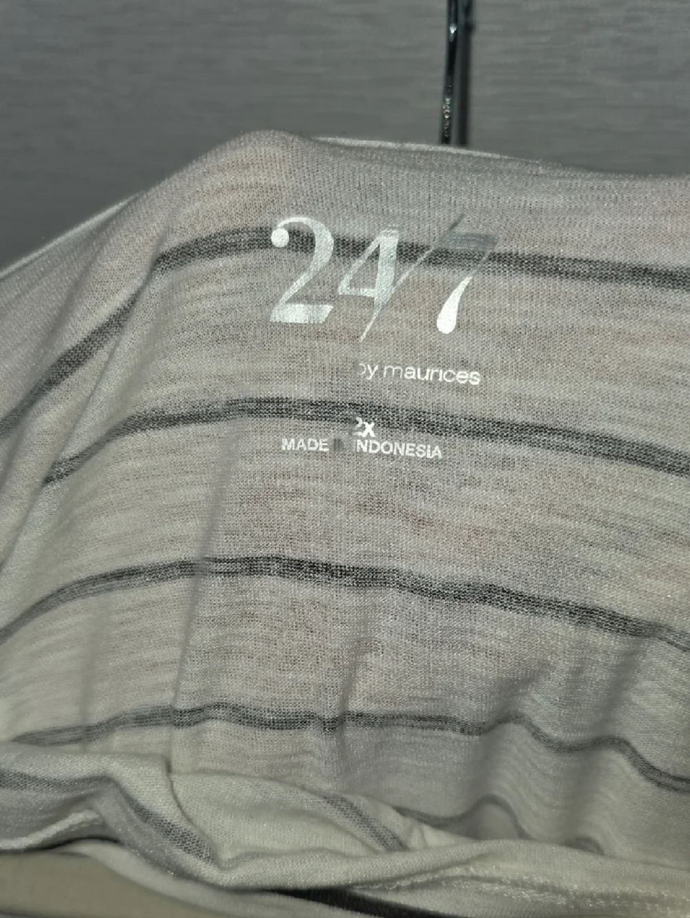 Maurices White Tee with Black Stripes - Picture 2 of 2